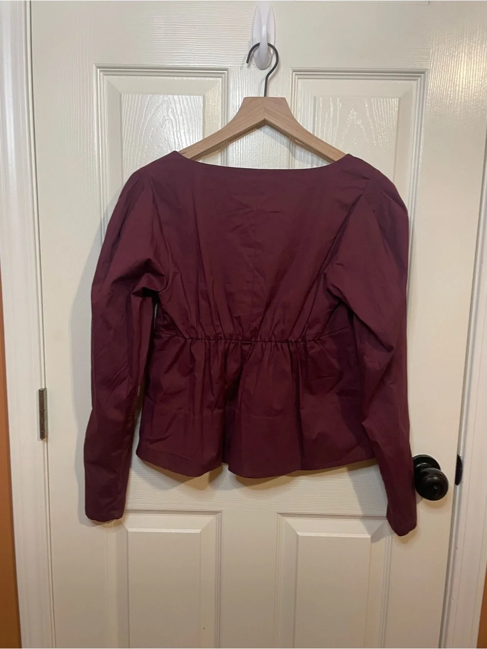 STAUD Peggy Top in Plum Size Small
